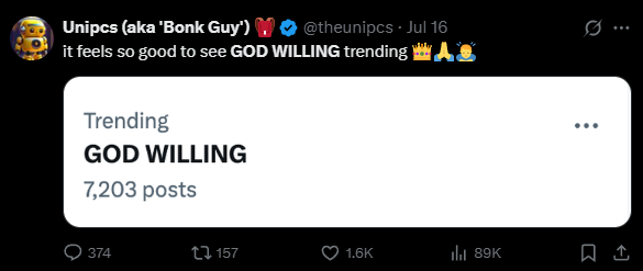 GOD WILLING 3